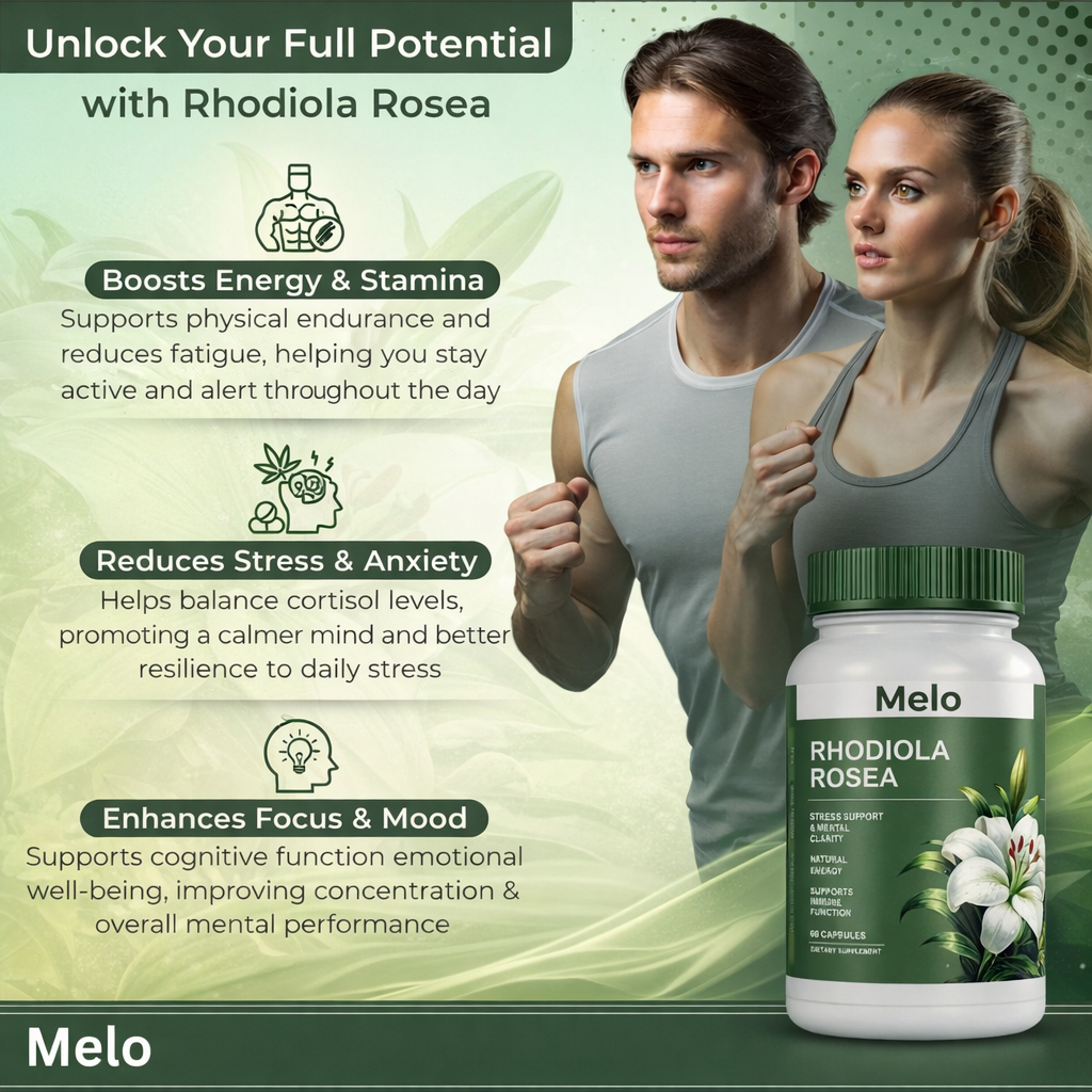 Rhodiola Rosea Extract for Stress, Energy & Focus