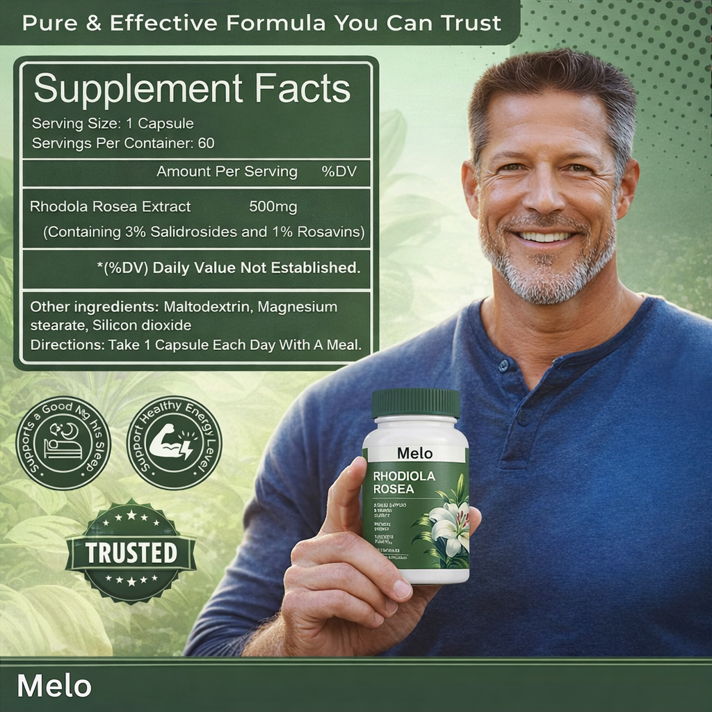 Rhodiola Rosea Extract for Stress, Energy & Focus